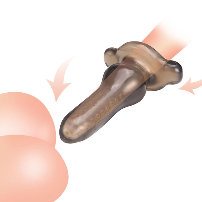 Men's prostate stimulation and dilation kit with soft TPE tunnel