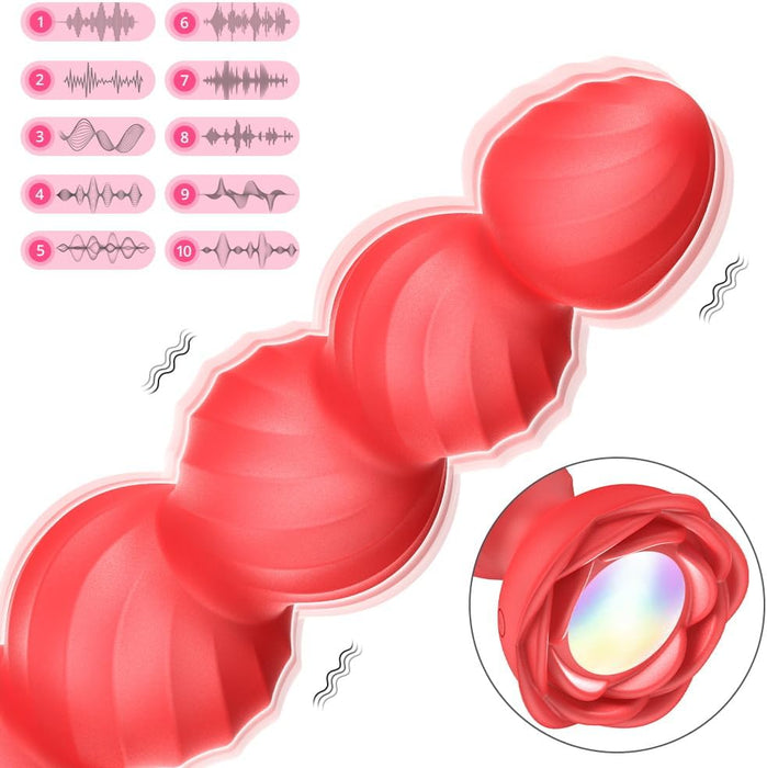 Analinis vibratorius su 10 vibracijos režimų ir nuotolinio valdymo pultu