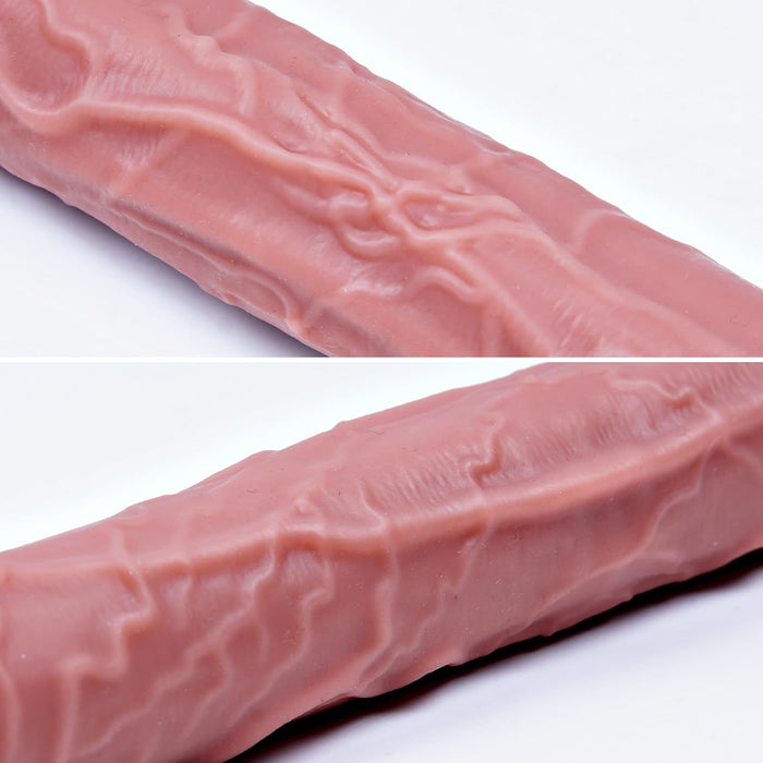 Realistinis 27,5 cm ilgio Dvigalis Silikoninis Dildo moterims ir poroms