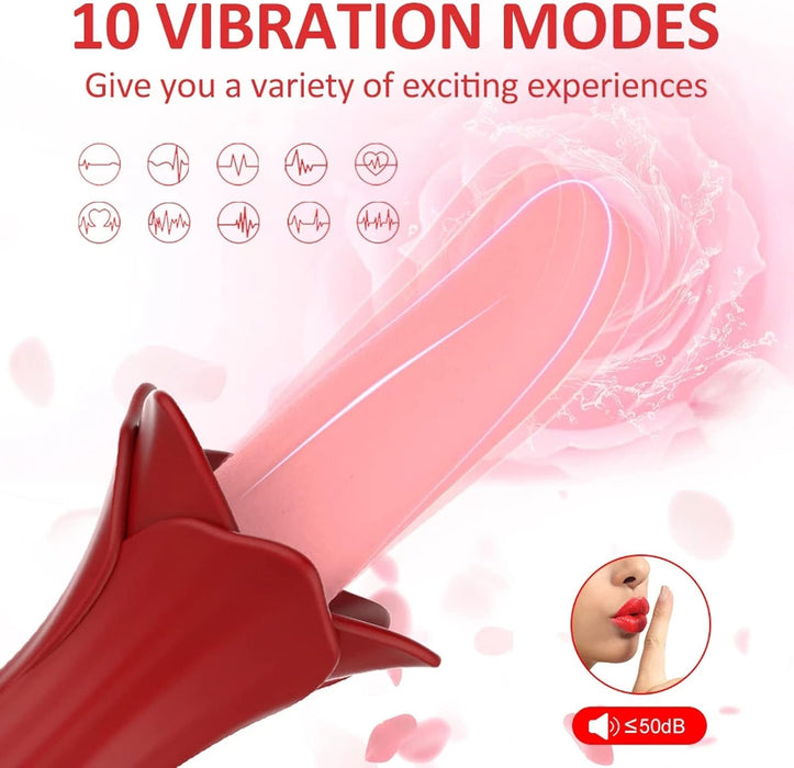 Vibrator for women with tongue sucking and 10 vibration modes