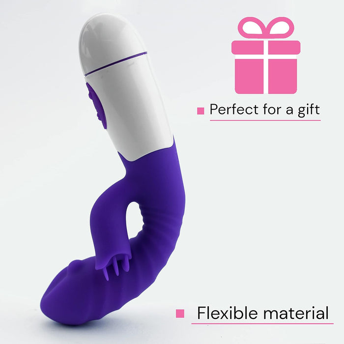 19 cm Vibratorius moterims su galingu G taško ir klitorio vibravimu
