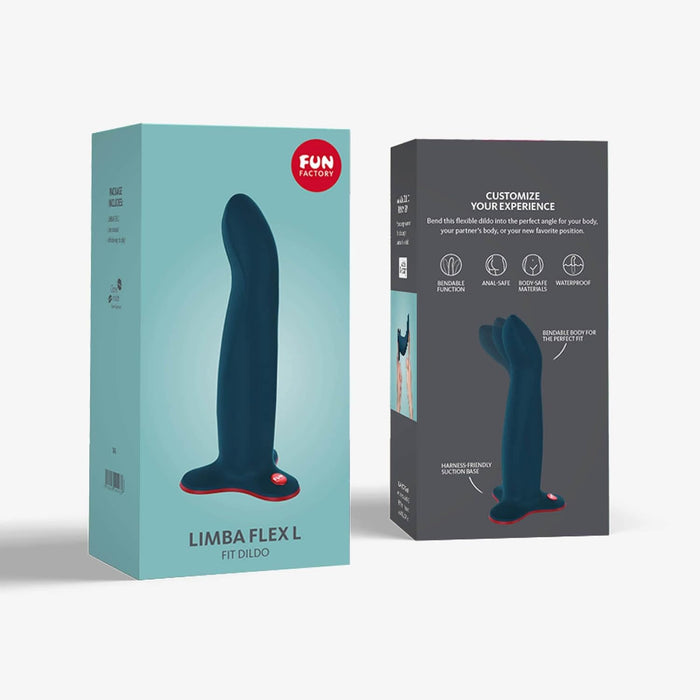 Biegsamer Dildo LIMBA FLEX L – 100% medicininis silikonas, universalus ir lankstus