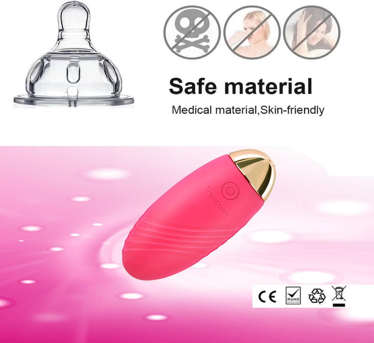 Bullet vibrating egg with 10 modes and remote control for women and couples