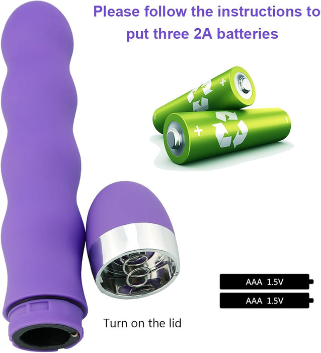 G-spot vibrator made of silicone with 10 vibration modes, waterproof and battery-operated