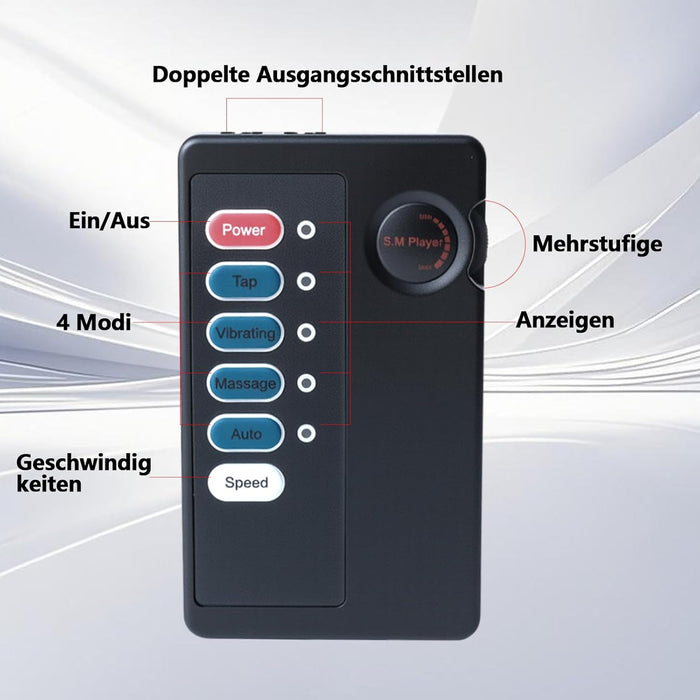 Elektrostimuliacijos odinis penio žiedas su 4 režimais intensyviam malonumui