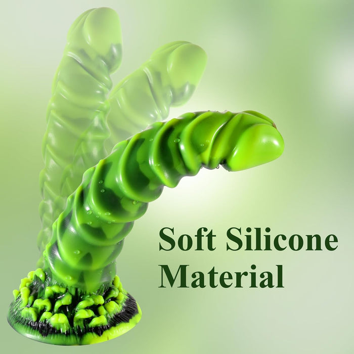 Monster dildo 22 cm – silicone fantasy dildo with a strong attachment base