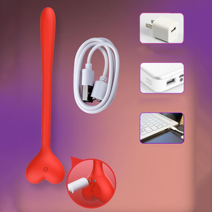 Mini G-spot vibrator with 5 modes - clitoral and vaginal stimulation