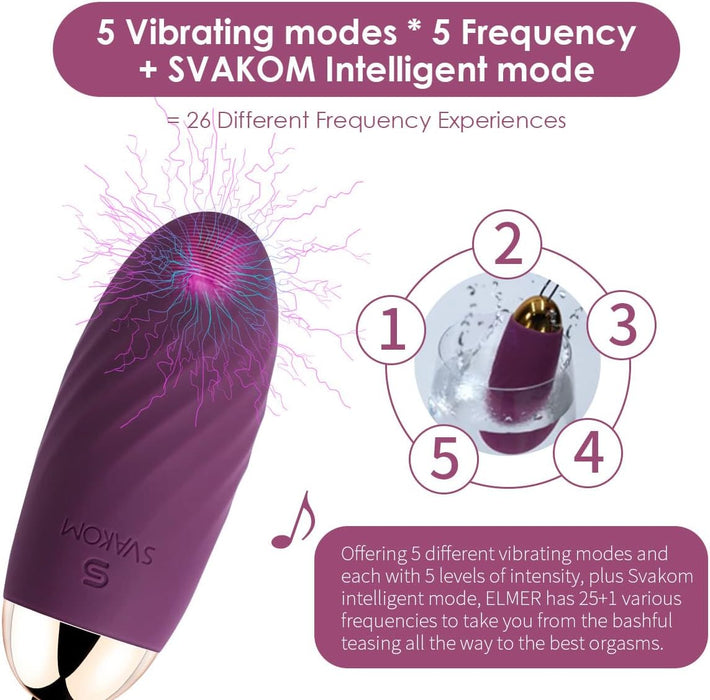 Deluxe vibrating egg with remote control and 26 modes for pleasure