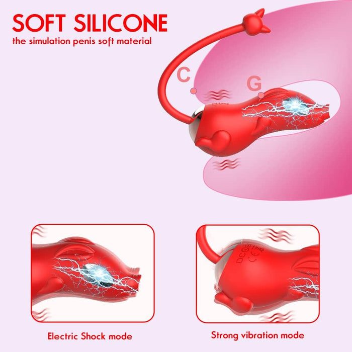 Unique pig-shaped vibrator set for pleasure and stimulation for women