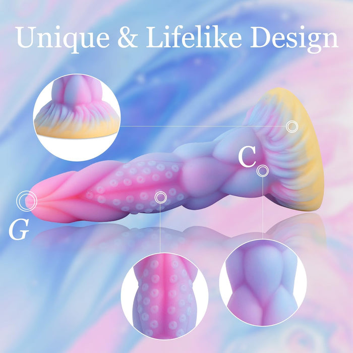 8.14 colio realistiškas žaismingas silikoninis dildo su stipria prisitvirtinimo siurbtuku