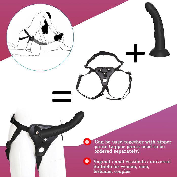 Unikalus lenktas dildo su stipria prisitvirtinančia pagrindu – S dydis