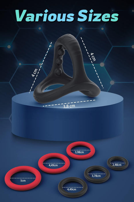 7-piece silicone ring set - comfort and pleasure for couples