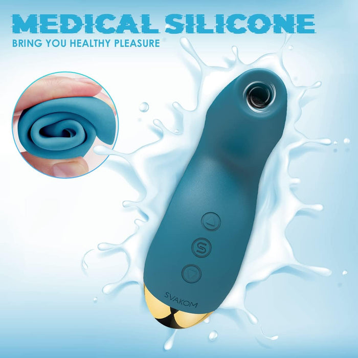 Diskretiškas Klitorio Stimuliatorius su Jautria Pulsavimo Technologija ir Galingu Siurbliu