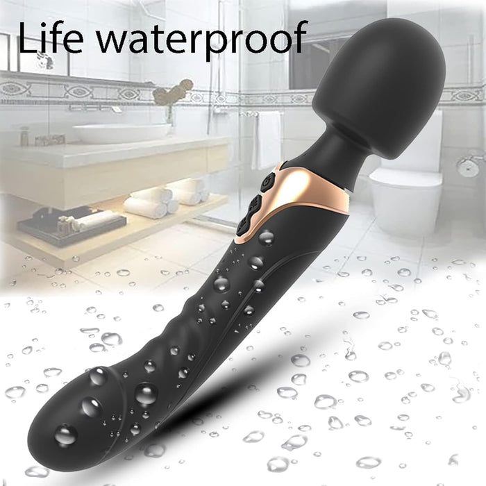 Dual-function silicone vibrator with 10 modes - for pleasure and relaxation