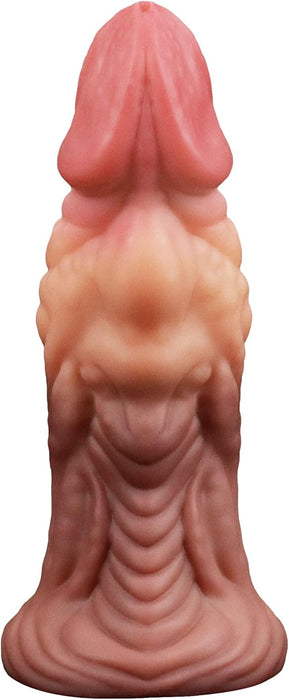 Realistic 18 cm dildo with wet skin effect and strong suction base