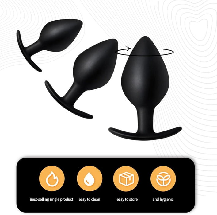 Silikoninis analinis kaištis su saugos T-rankenėle – Jauskitės intensyviai