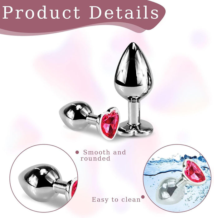 2-Piece Anal Plugs for Women – Flexible, Comfortable Erotic Set