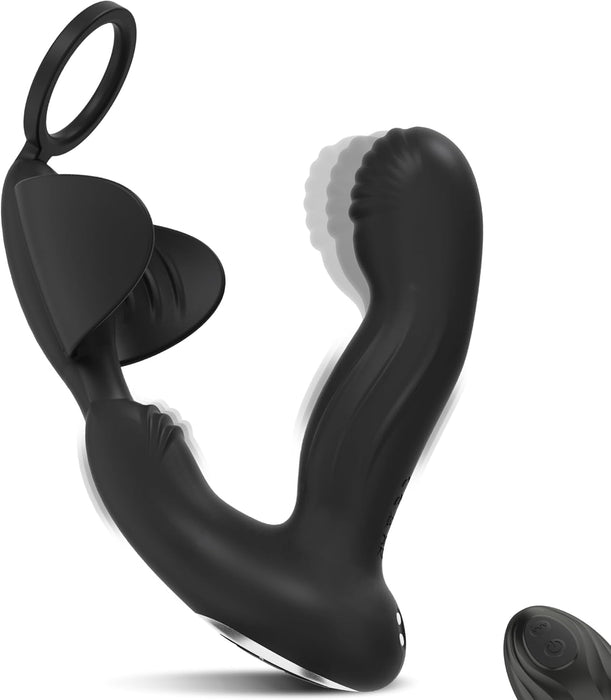 5-in-1 Prostate Stimulator for Men with Vibration and Penis Ring
