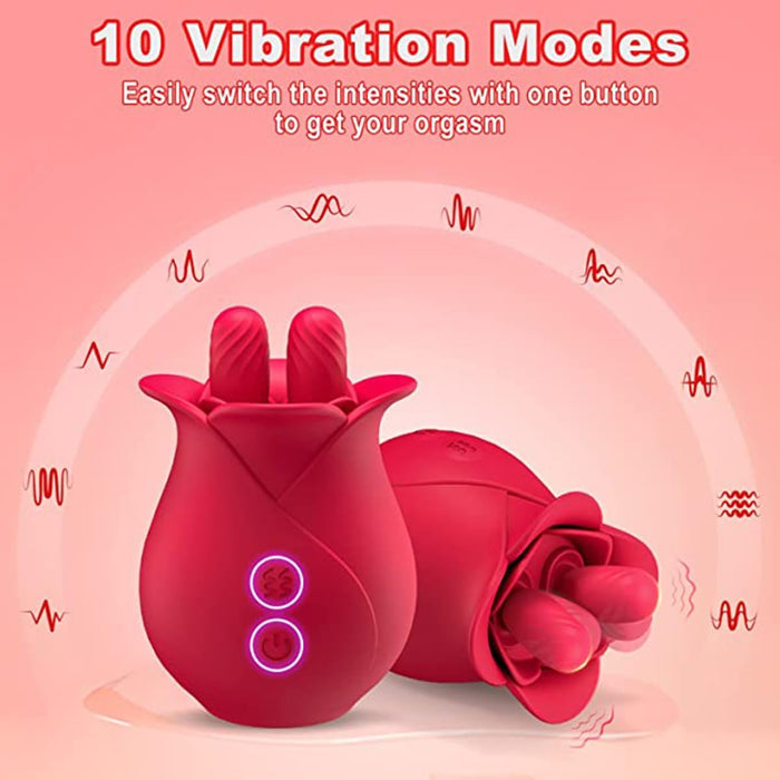 3-in-1 Vibrating Clitoral Stimulator with Insertion and Suction for Women
