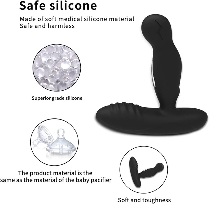 Anal vibrator with 16 vibration and 3 pulse modes, stimulates the prostate point and G-spot