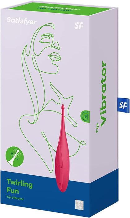 Twirling Fun Vibrator with 12 programs and a powerful stimulation head