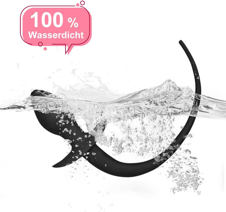 Silikoninis Analinis Kaištis su Ilgu Šuniuko Uodegos Aksesuaru Intymiems Žaidimams