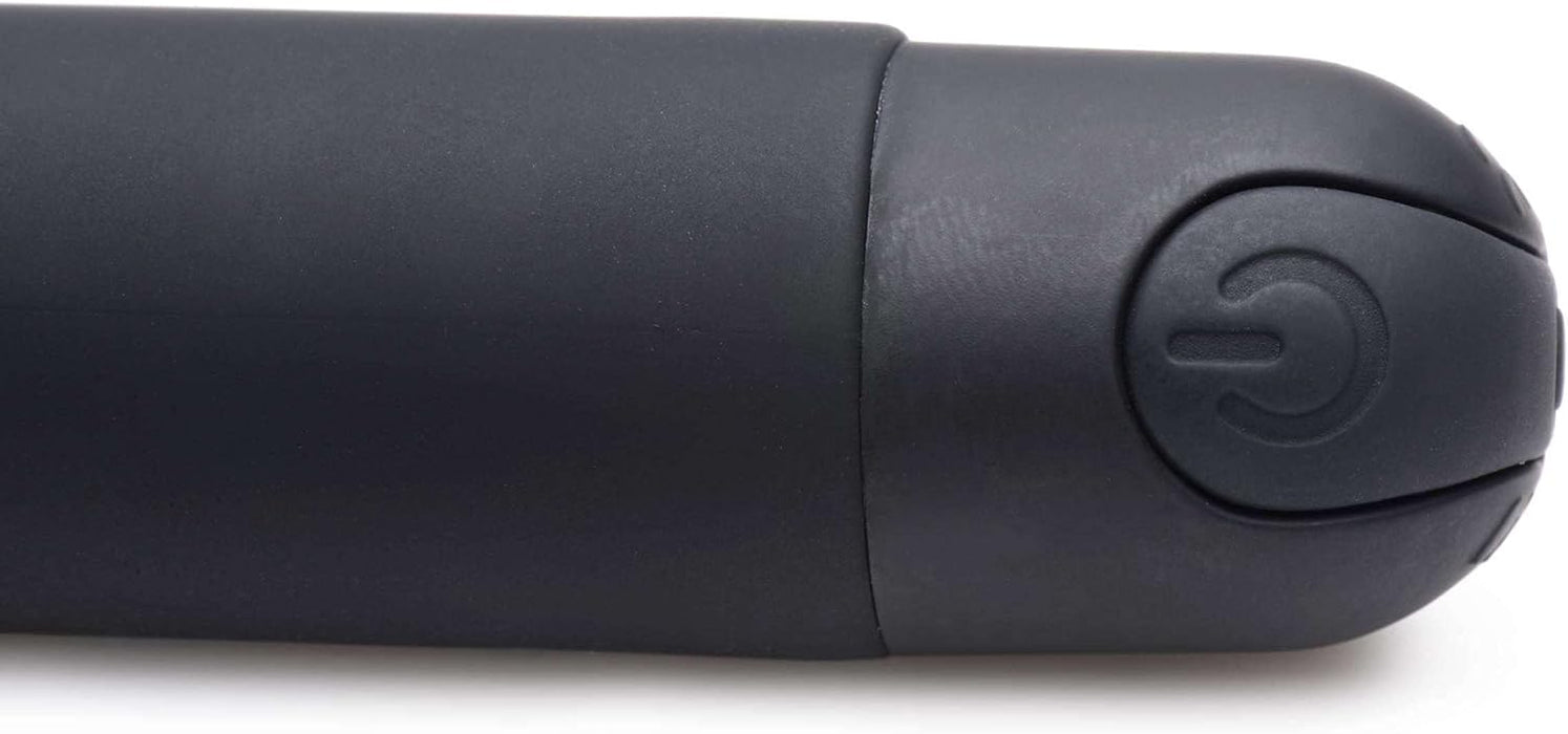 Black 6-inch vibrator with rounded tip for G-spot stimulation