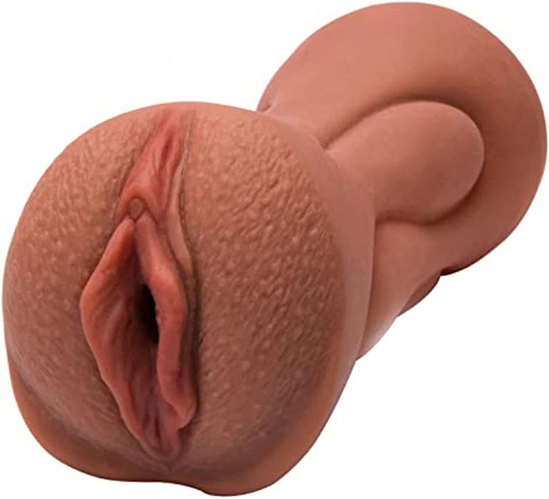 3-in-1 Realistinis Silikoninis Masturbatorius su Vaginaliniu ir Analiniu Kanalais