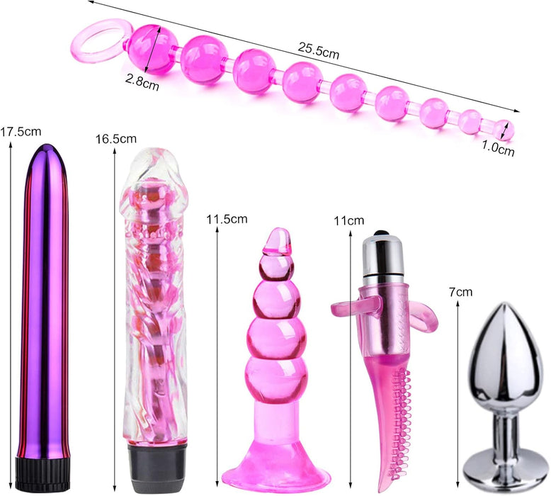 Prabangus 16 dalių BDSM komplektas – komfortiškas ir universalus