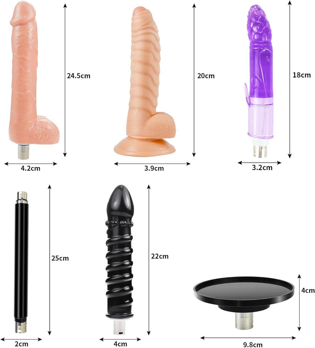 Automatic sex machine with adjustable trajectory and speed for intimate pleasure