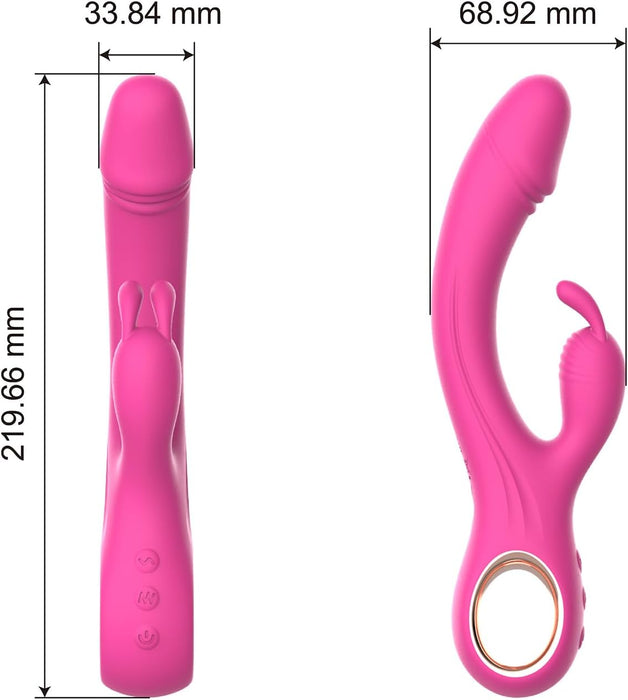 Sex vibrator with 10 vibration modes and clitoral stimulator