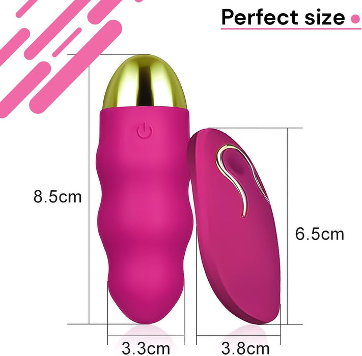 Mini vibruojantis kiaušinis su 12 režimų ir nuotolinio valdymo pulteliu moterims