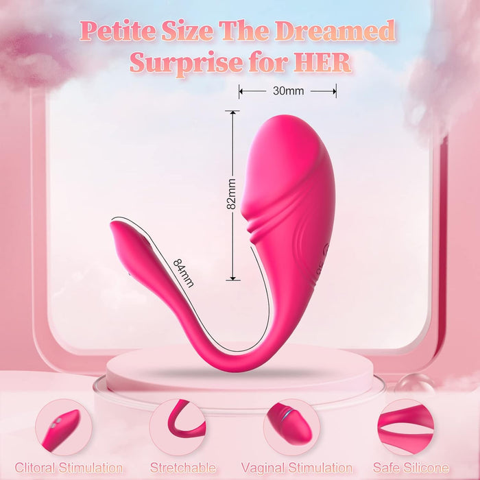 Ergonomiškas Belaidis Vibratorius Moterims su APP ir 9 Režimais