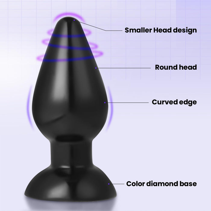 XXL Anal Stimulator Ø75mm with Reliable Sole, Suitable for Advanced Users