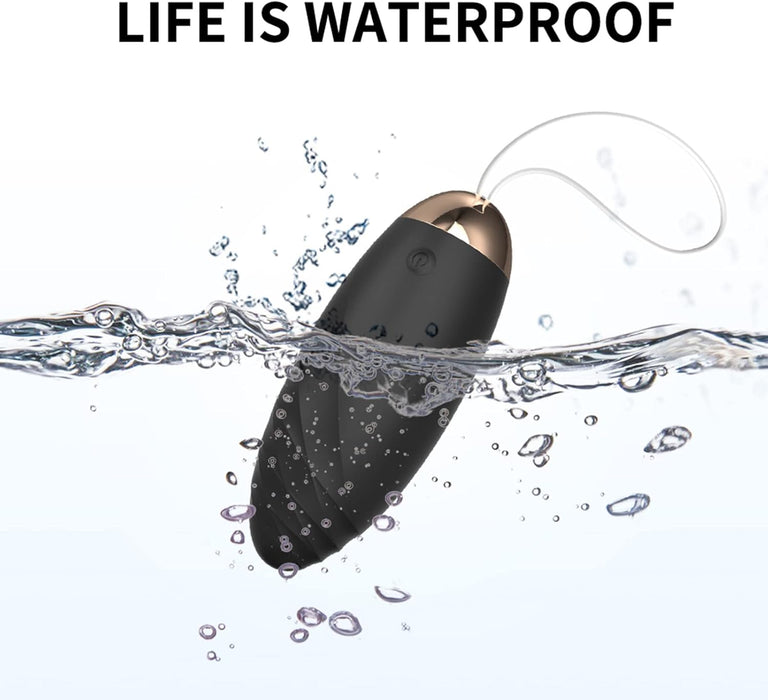 Kompaktiškas bekontaktis vibruojantis kiaušinis su 10 režimų ir nuotolinio valdymo pultu