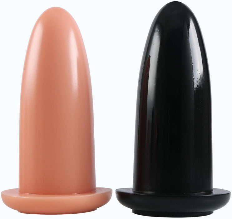 Super Dicker Anal Plug with Silicone Sleeve and Safety Lock S/M/L/XL