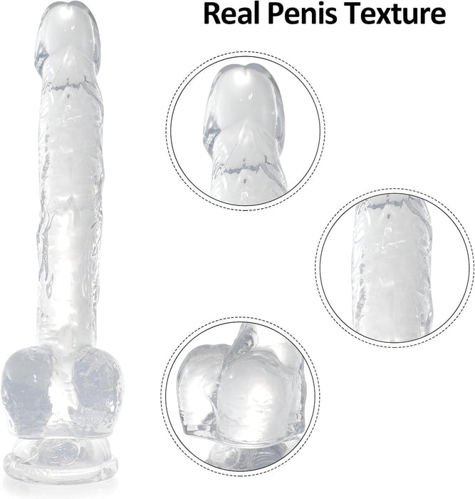 Realistic 35.5 cm long huge dildo with strong attachment base