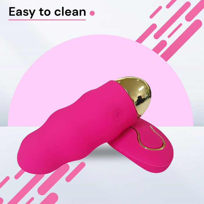 Mini vibruojantis kiaušinis su 12 režimų ir nuotolinio valdymo pulteliu moterims