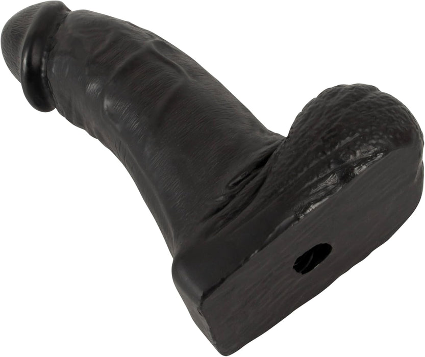 Real Giant dark flesh-colored dildo, 17.5 cm long