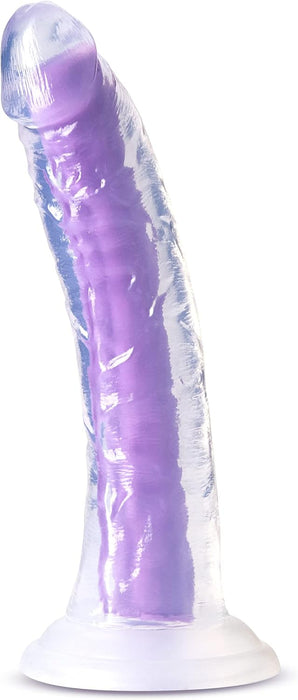 Neo Elite šviečiantis tamsoje 7 colių silikoninis dvigubo tankio dildo