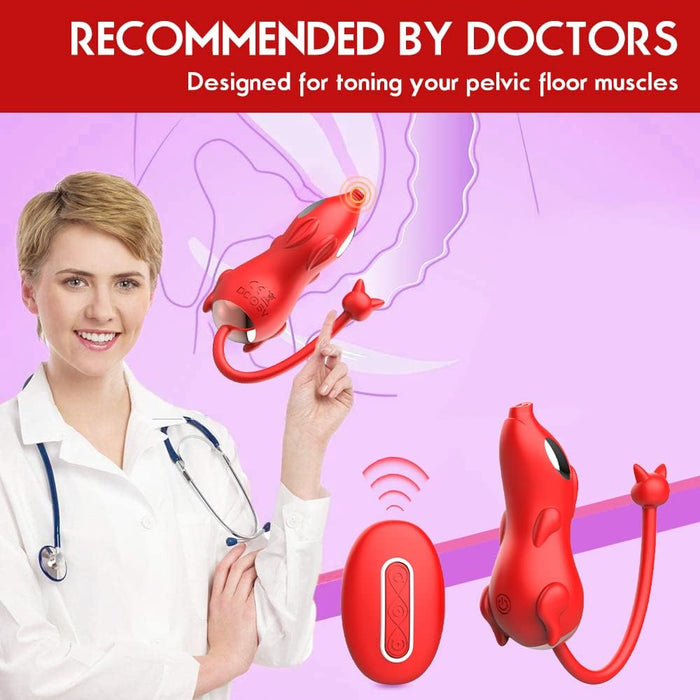 Unique pig-shaped vibrator set for pleasure and stimulation for women