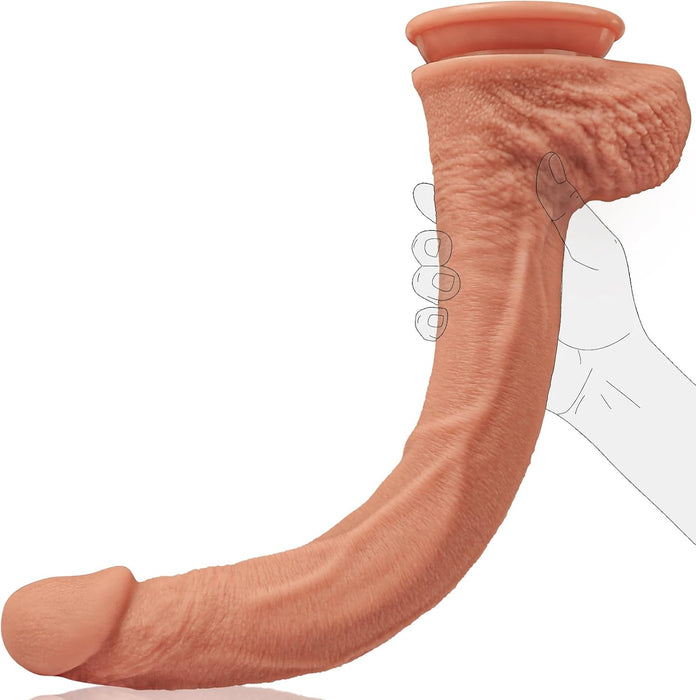 44.5 cm XXL Silicone Dildo – Long and Soft With Realistic Details