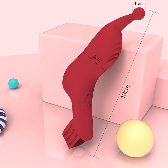 Rotary finger vibrator with 10 vibration modes for women and couples