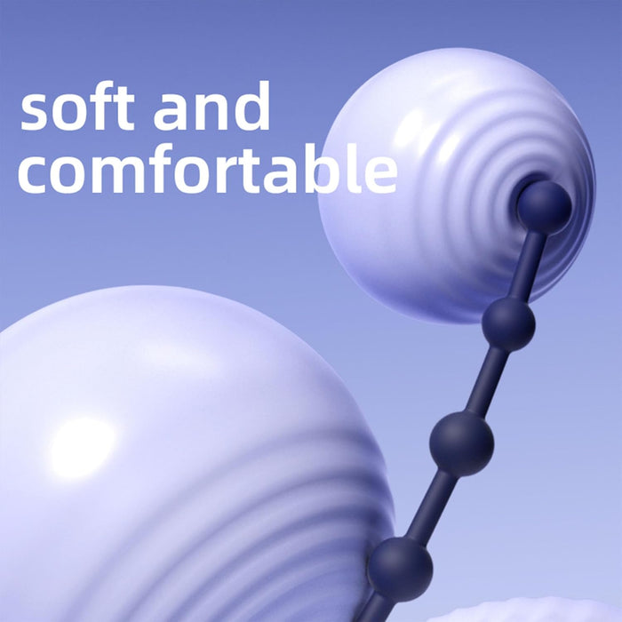 Analkugeln Analkette mit 10 Kugeln und 10 Vibrationsmodi aus silikoninio Silikono