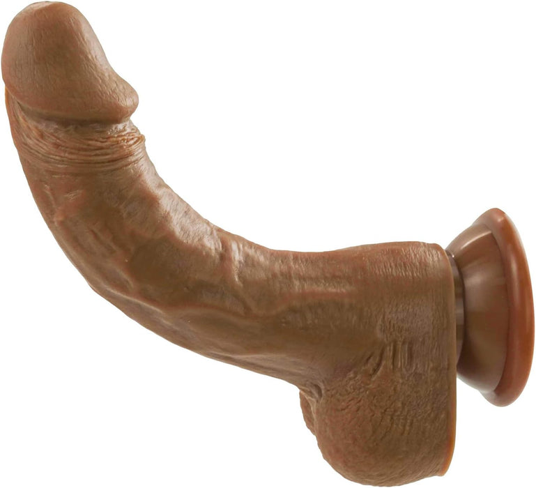 20,5 cm realistinis silikoninis dildo su stipria prisitvirtinimo baze moterims