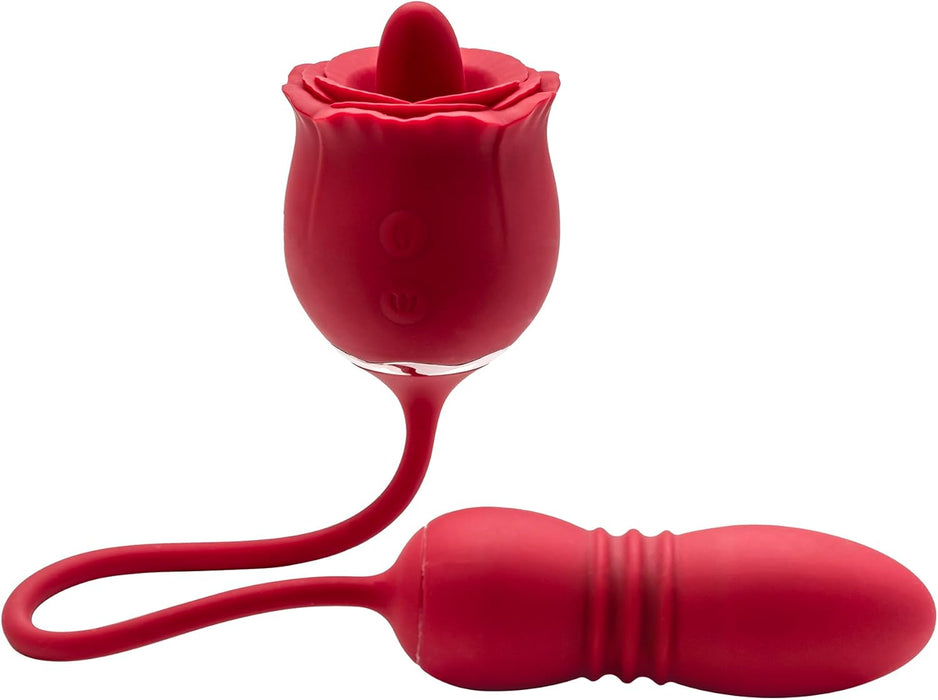 Venus' Blossom 3-in-1 vibrator for women with genital stimulation and tongue function