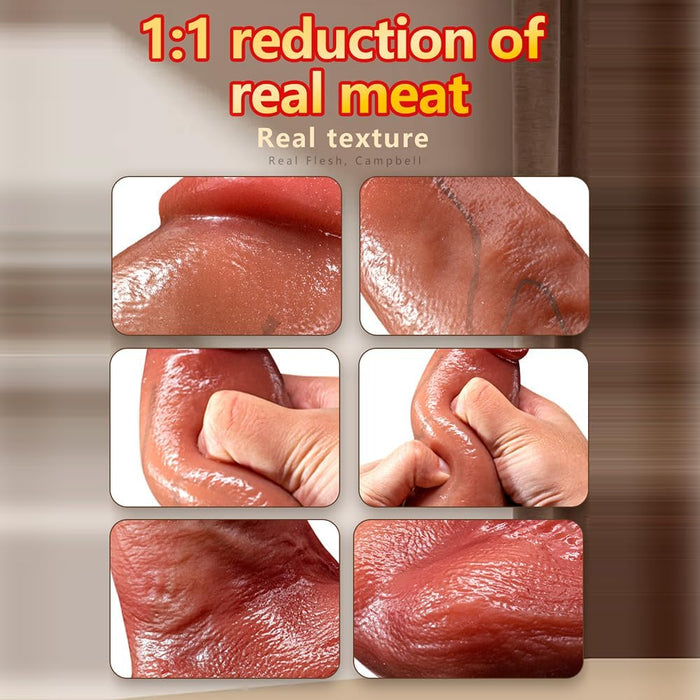 Realistic 23 cm Anal Dildo with Vibration and 10 Station Modes