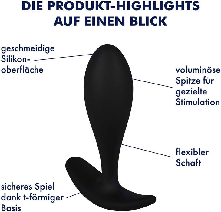 Hautfreundelis silicone anal plug for intense stimulation and comfort