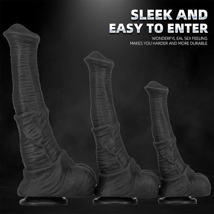 Natural Black Horse Shape Dildo with Strong Suction Cup
