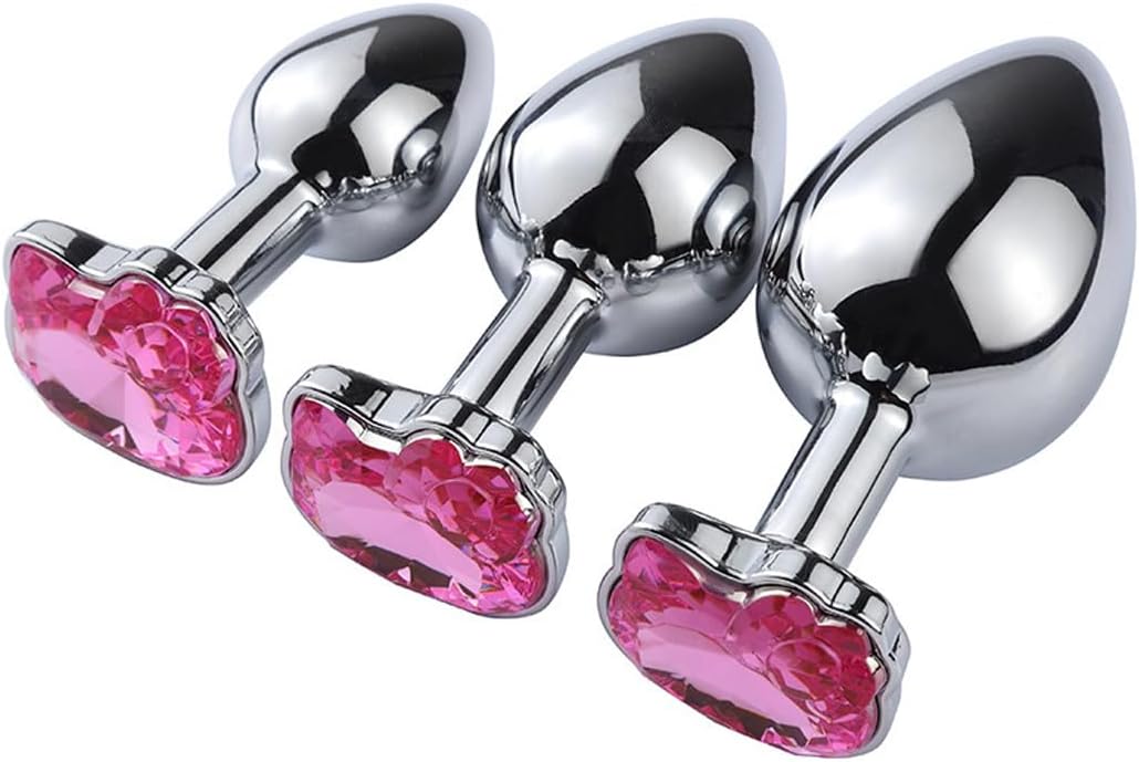 Pink shiny cat face shaped anal plug for women - medium size